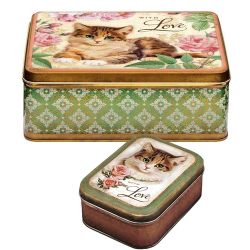 Katzen kätzchen blechdose - 2,