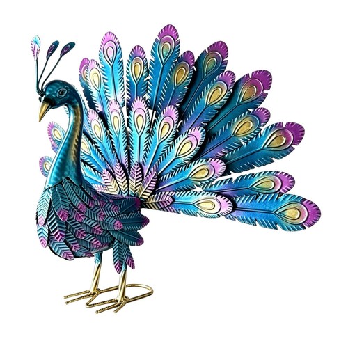 Freistehende pfauenfigur - freistehende,