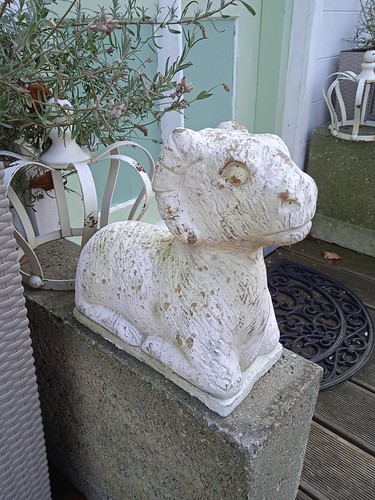 Widder tierfigur steinguß - widder,